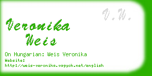 veronika weis business card